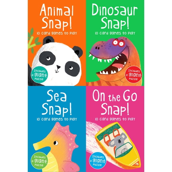 Snap Get Set Go: Animal, Dinosaur, On the Go & Sea Flashcards Set