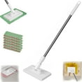 thumbnail image 1 of Snap Grip Mini Mop | Zero Touch Mini Mop: Disposable Clip Mopstick with Reusable Cloths, Wet&Dry ClickMop for Floors, Gaps & Multi-Surface, No Wash(39.37in,6 Cloths), 1 of 7