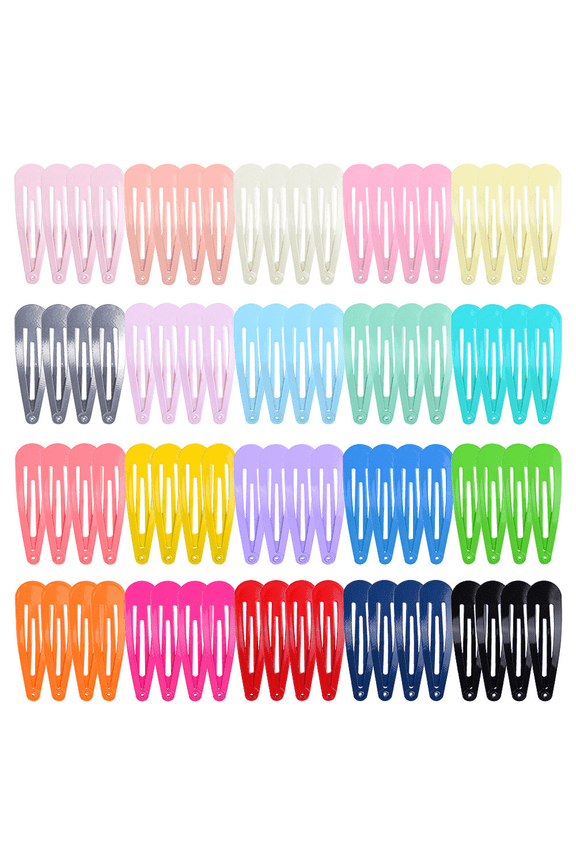 Snap Hair Clips Hair Barrettes for Girls,80 Pcs 2 Inch Non-Slip Barrettes Hair Accessories for Girls, Women, Kids Teens or Toddlers, 20Assorted ColorsToddler