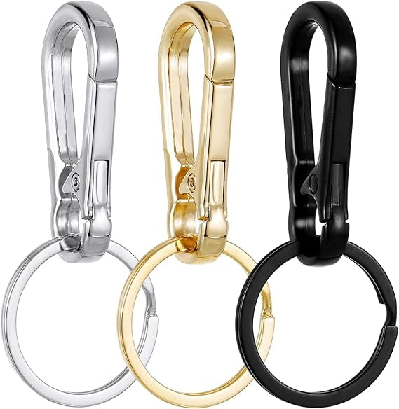Snap Change Key Chain Snap Hook Keychain, 3 Pack, Black, Silver, Gold - Walmart.com