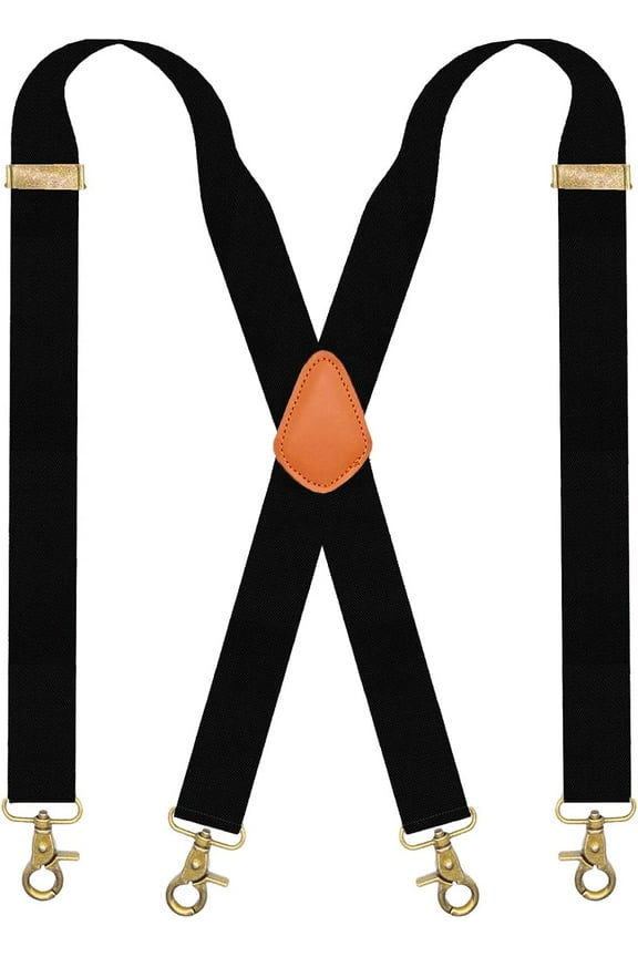 Snap Hook Suspenders for Men for Belt Loop Retro Suspenders Adjustable