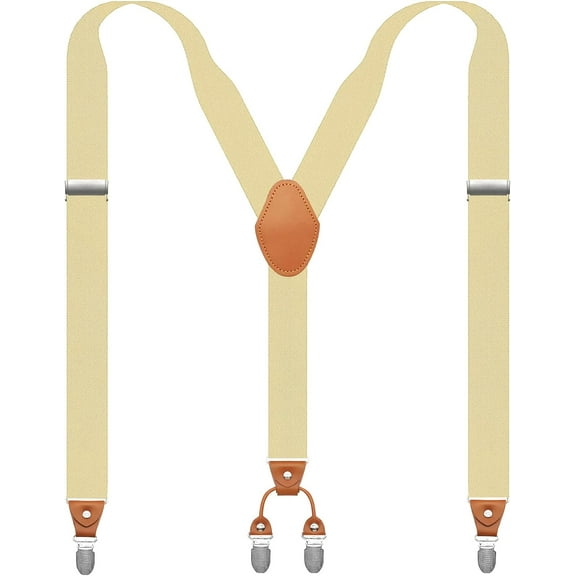 Snap Hook Suspenders for Men for Belt Loop Retro Suspenders Adjustable