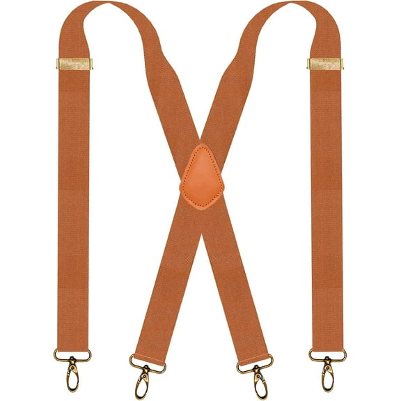 Snap Hook Suspenders for Men for Belt Loop Retro Suspenders Adjustable