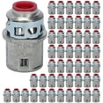 thumbnail image 1 of Snap-In Conduit Cable Connector 50 Count, Trade Size 3/8'' Knockout Size 1/2'' for Snap In Connector for Cable Range 0.405 to 0.612$$Tools & Hardware Other, 1 of 7
