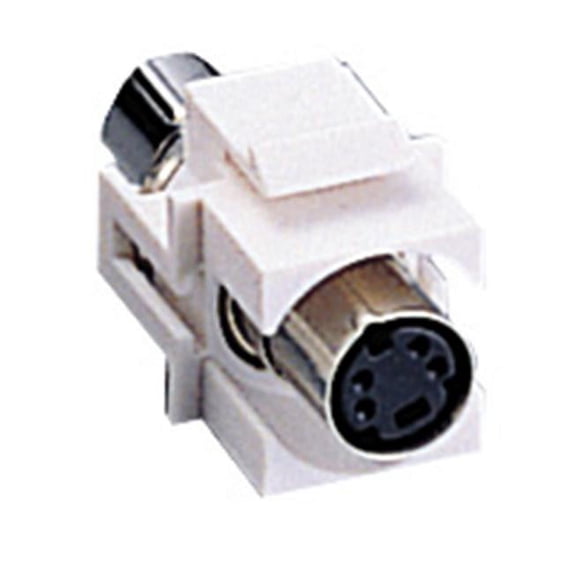Snap-In S-Video Keystone Module White