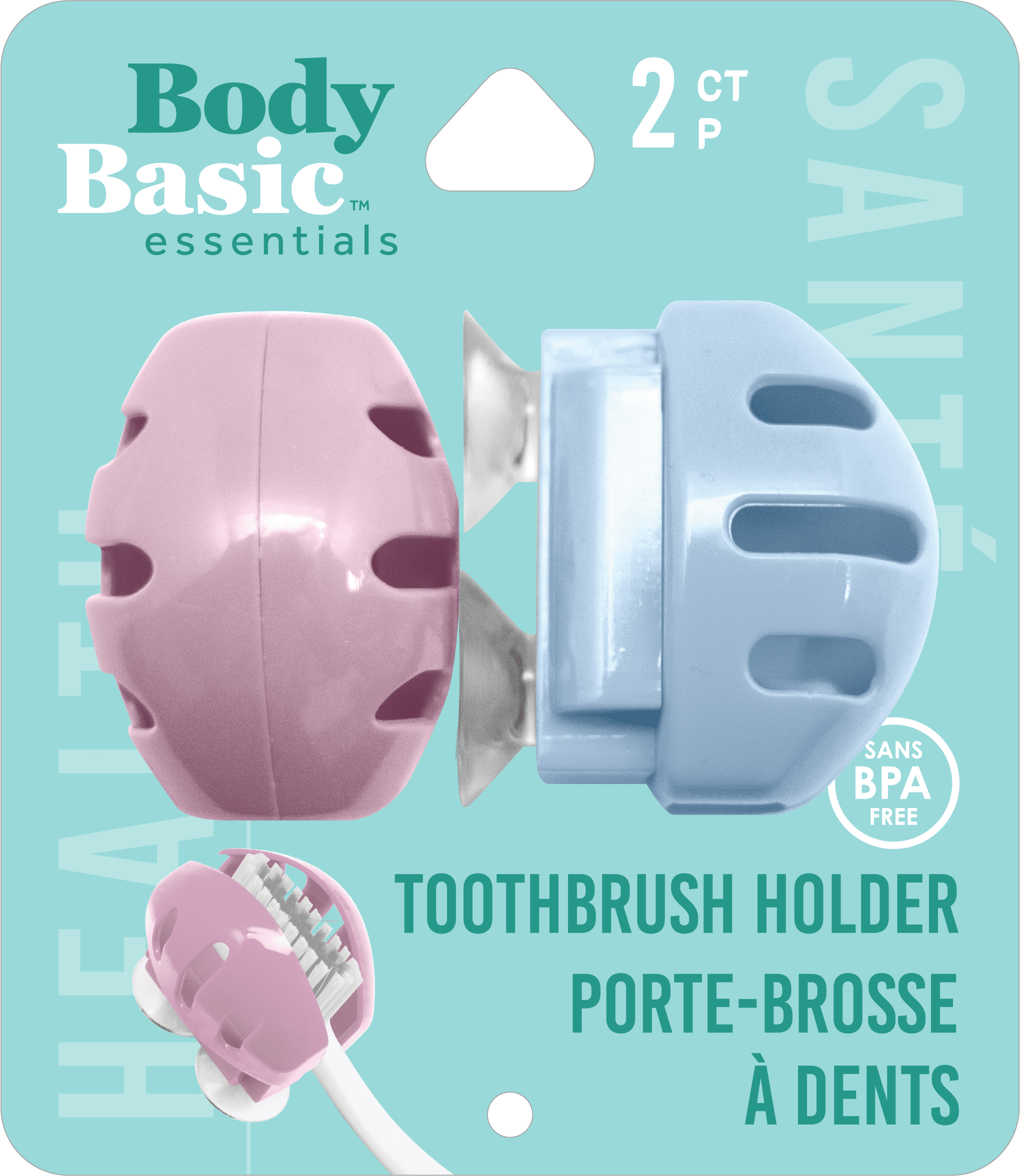 Snap In Toothbrush Holder 2 Count