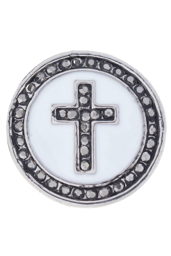 Cross Faith Snap Jewelry Ginger Charm Button, For Interchangeable DIY Customizable Accessories