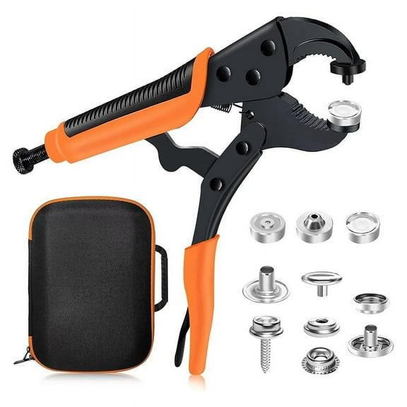 Snap Kit Fastener Tools: Adjustable Snap Pliers for Fabric Boat Cover Canvas Repair Kit, Marine Snaps Stainless Steel C