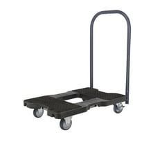 Snap-Loc 1200 lbs Professional E-Track Push Cart Dolly - Black