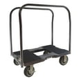 thumbnail image 1 of Snap-Loc 1500 Lb All-Terrain Professional E-Track Panel Cart Dolly Black, Safely Moves More In Less Time W/ Easy Rolling Casters, Removeable Panel Bars, Optional E-Strap Safety Attachment! SL1500PC6B, 1 of 8