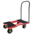 thumbnail image 1 of Snap-Loc Air-Ride Push Cart Dolly with 6 in. Casters, Red, 1 of 2