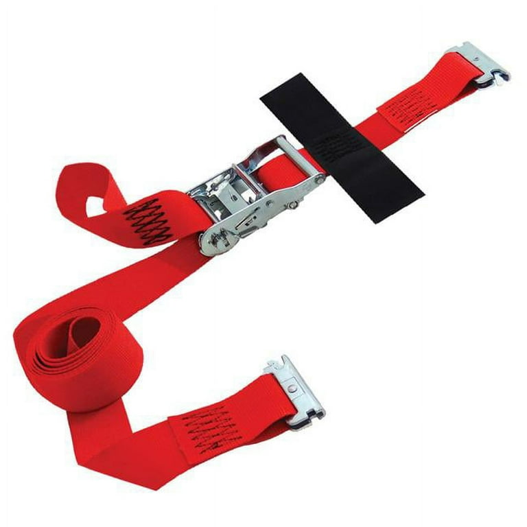 20 ft. x 2 in. Logistic Ratchet E-Strap with Hook and Loop Storage Fastener in Red 20 ft. x 2 in. Logistic Ratchet E-Strap with Hook and Loop Storage Fastener in Red