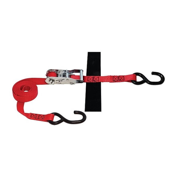 Snap-Loc S-Hook Strap 1"x8' w/Ratchet, Red () SLTHS108RR
