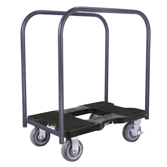 Snap-Loc SL1800PC6B 1800 lbs Super-Duty Professional E-Track Panel Cart Dolly - Black