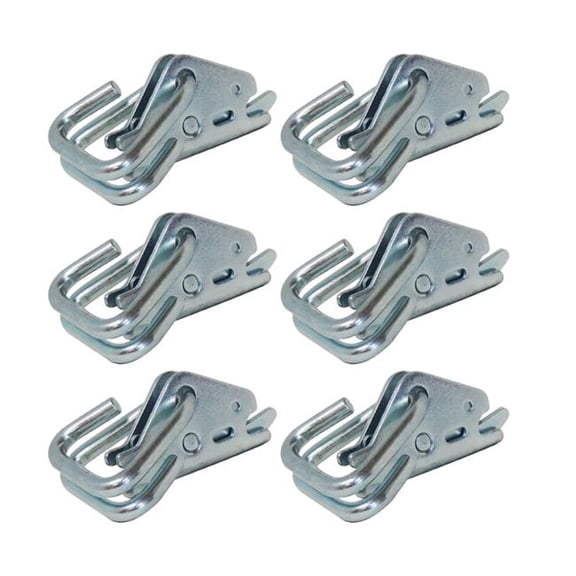 Snap-Loc SLAEAHRI6 E-Track Hook-Ring Adapter Tie-Down for Hook-Straps, Rope & Cable - Pack of 6