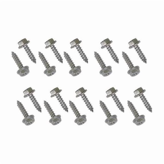 Snap-Loc SLFETW201 0.25 x 1 in. Washer Head Lag E-Track Wood Screw Fastener Set - Zinc Plated, 20 Piece