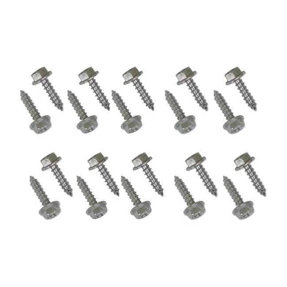 Snap-Loc SLFETW201 0.25 x 1 in. Washer Head Lag E-Track Wood Screw Fastener Set - Zinc Plated, 20 Piece