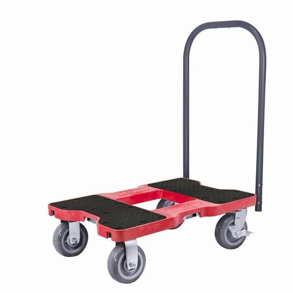 Snap-Loc  Super-Duty Professional E-Track Push Cart Dolly - Red - 1800 lbs Capacity