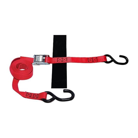 Snap-Loc Tie Down Strap,S-Hook,Red SLTHS108CR