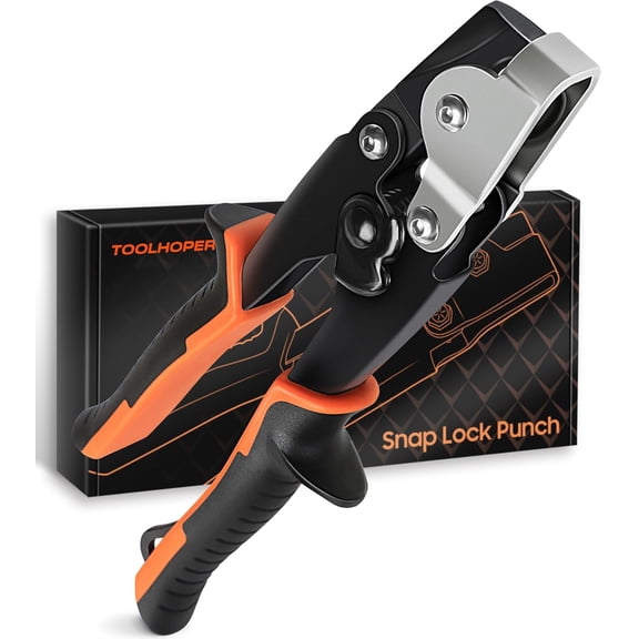 Snap Lock Punch, Gutter Crimping Tool for Sheet Metal, Heavy Duty Gutter Tool for Vinyl and Aluminum Siding, End Cap Crimper for Gutters