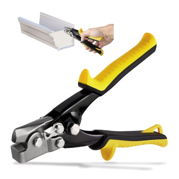 Snap Lock Punch Tool for Sheet Metal, 9Gutter End Cap Crimper Tools for Vinyl and Aluminum Siding, End Cap Crimper, Vinyl Siding Tools for Sheet Metal Ccorner Notcherl