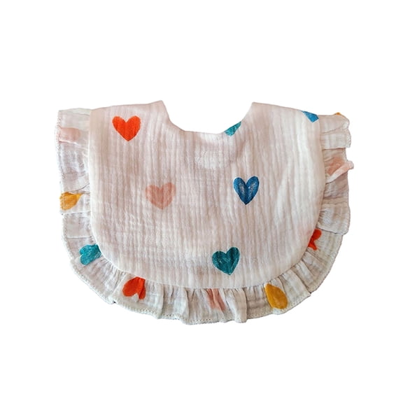 Snap Muslin Cotton Baby Bibs Infants Feeding Bib Adjustable Machine Washable Unisex Burp Cloths Absorbent & Soft Layers for Drooling and Teething