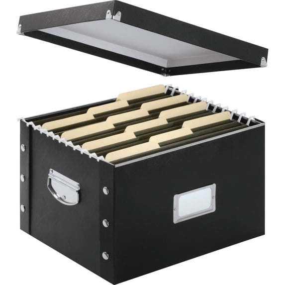 Snap-N-Store, Letter/Legal File Box, Black