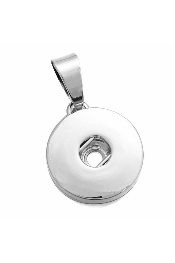 Snap Necklace Pendant Silver Snap Jewelry Fits 18MM 20MM Ginger Charm Buttons