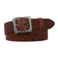 thumbnail image 1 of Snap On 1 1/2" Soft Hand Vintage Genuine Cowhide Full Grain Leather Casual Belt, 1 of 3