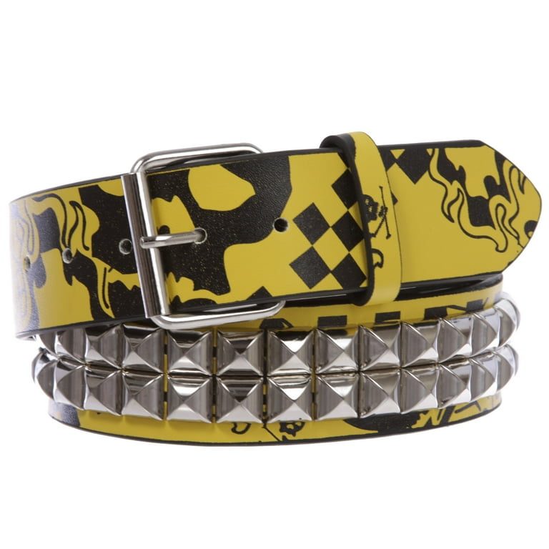 skull ドクロ l belt silver y2k studs skull ドクロ metal belt silver y2k studs - メルカリ