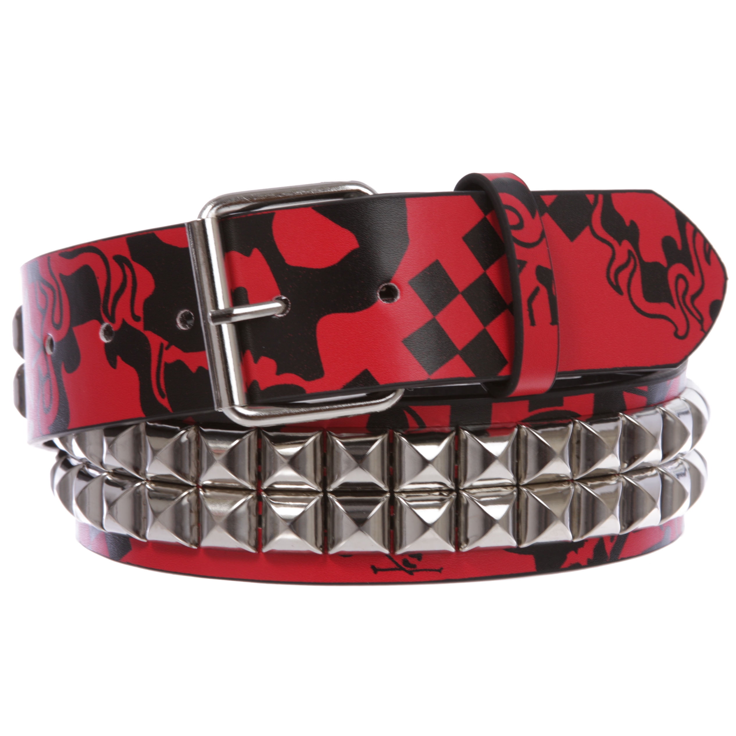 小物 gabardine k.t leather pattern studs belt Stud Belt