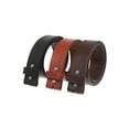 thumbnail image 1 of Snap On Cowhide Full Grain Stitching-Edged Leather Belt Strap, 1 of 3