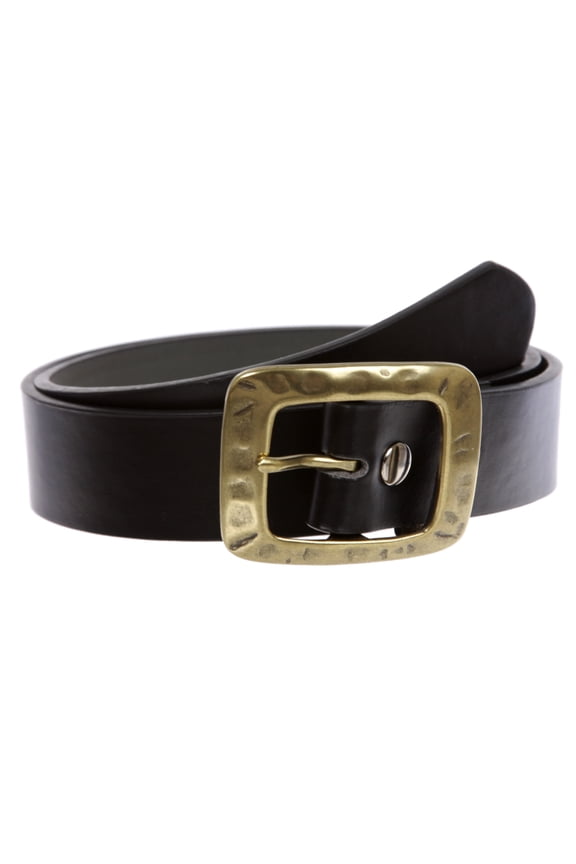 Snap On Hammered Rectangular Casual Belt Multi-Color Options for Men or Women