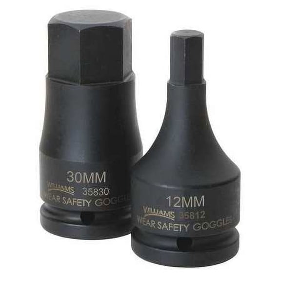 Snap-On Industrial Brands 35824 3/4" Dr, 24mm Size, Metric Impact Socket, 6 Pts