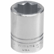 13/16" x 1/2" Drive 8 Point Shallow Supertorque  Socket, Chrome Finish. Not Suitable For Impact Use. Williams  USA # JHWST-826