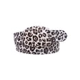 thumbnail image 1 of Snap On Leopard Print Animal Fur Fashion Belt, 1 of 2