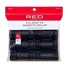 Red by Kiss Snap On Magnetic Rollers | Smooth Curling Hair Rollers – Multiple Sizes