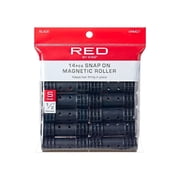 Red by Kiss Snap On Magnetic Rollers | Smooth Curling Hair Rollers – Multiple Sizes