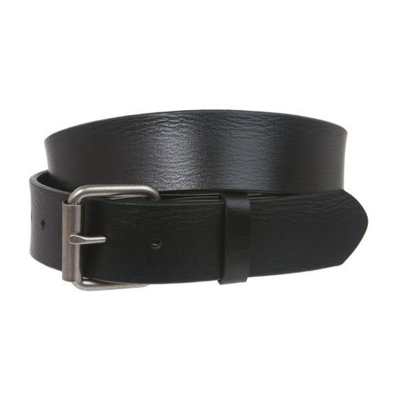 Snap On Plain Oil Tanned Top Grain Cowhide Vintage Retro Leather Belt