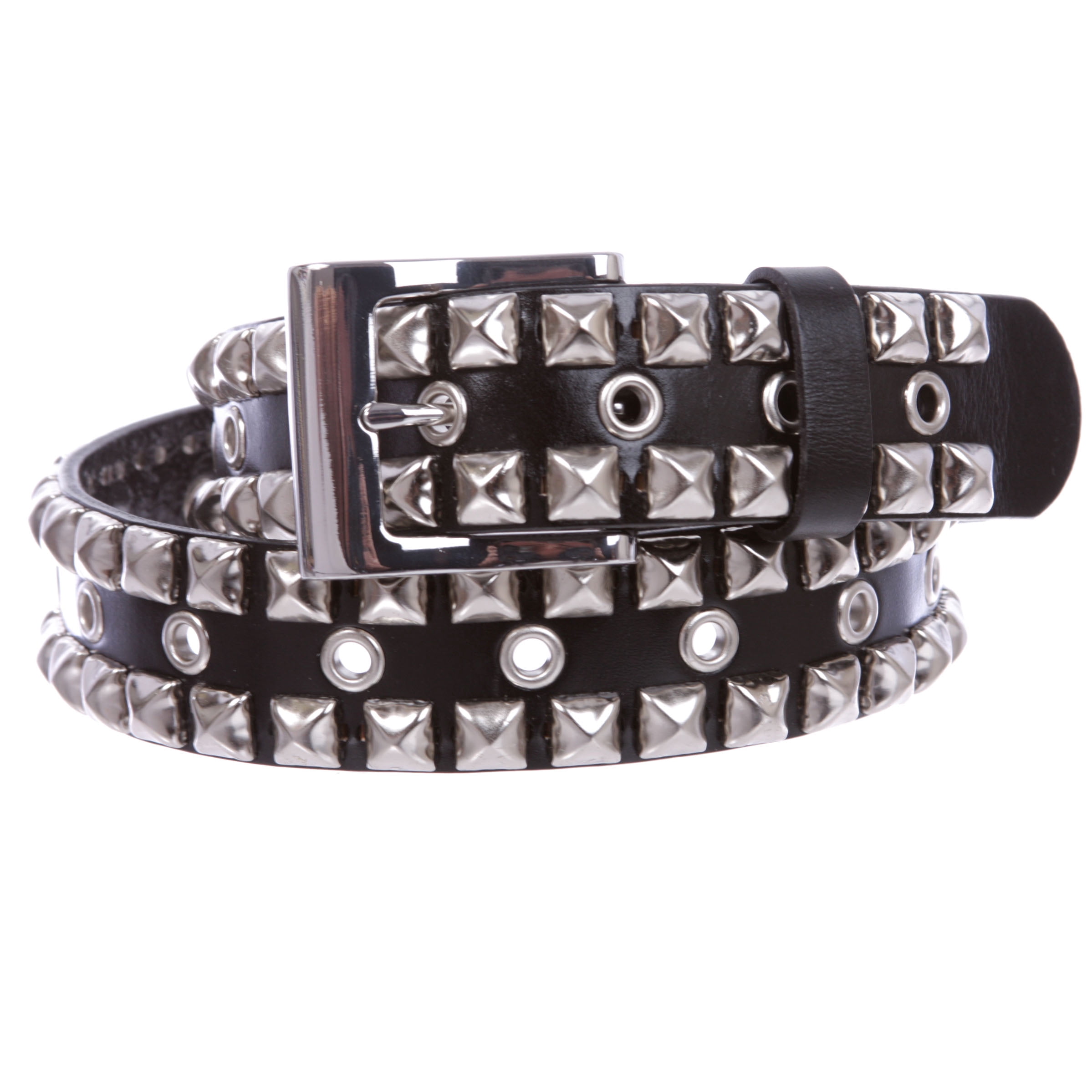 Snap On Punk Rock Silver Star Studded Grommets Full Grain 