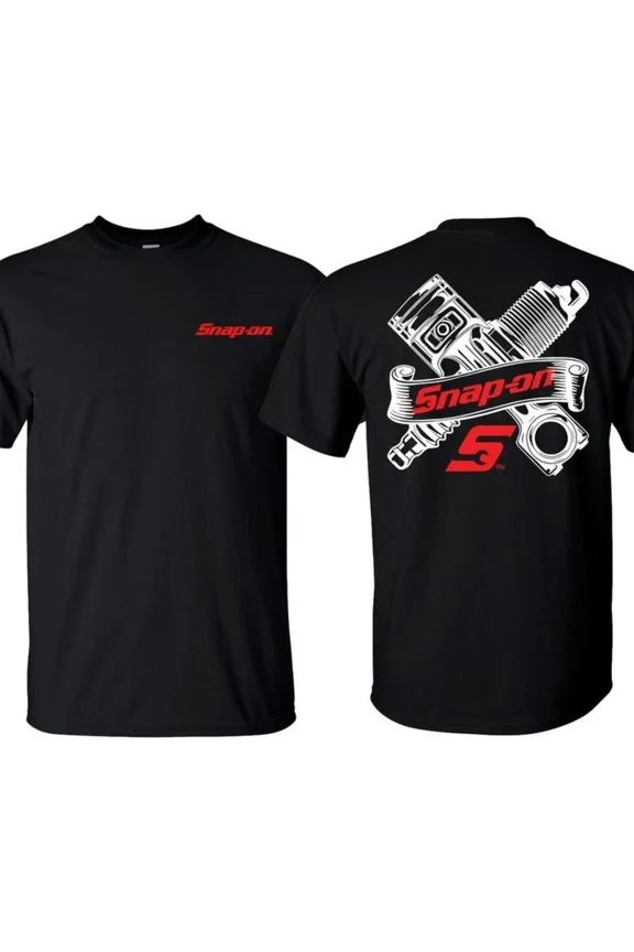 Snap-On T-Shirt with Engine Parts Graphic T-Shirt for Mechanics