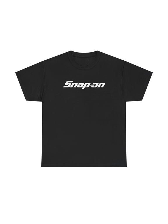 Snap On Tool Box Builder Construction Black White Workwear Cotton Tee