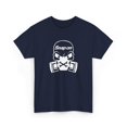 thumbnail image 1 of Snap On Tool Skull Black White Workwear Merch Inspired Design Cotton Tee - Navy / S, 1 of 5