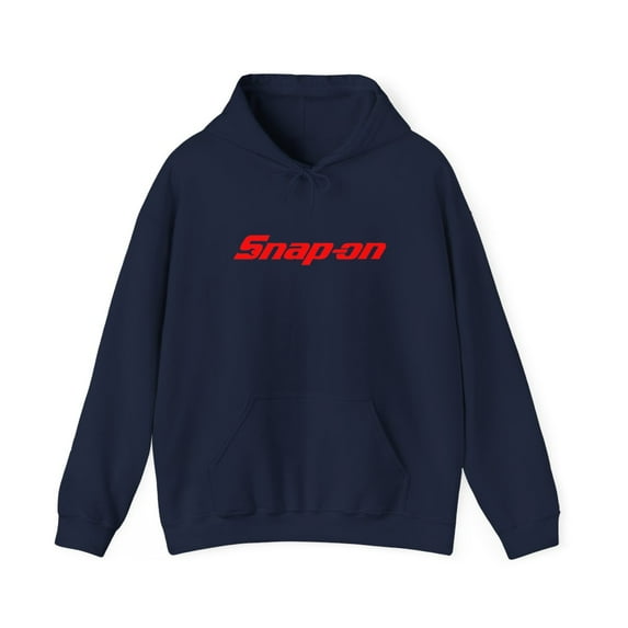 Snap On Tool Unisex Hoodie Hooded Sweatshirt Pocket Black Red Automotive - 3XL / Navy