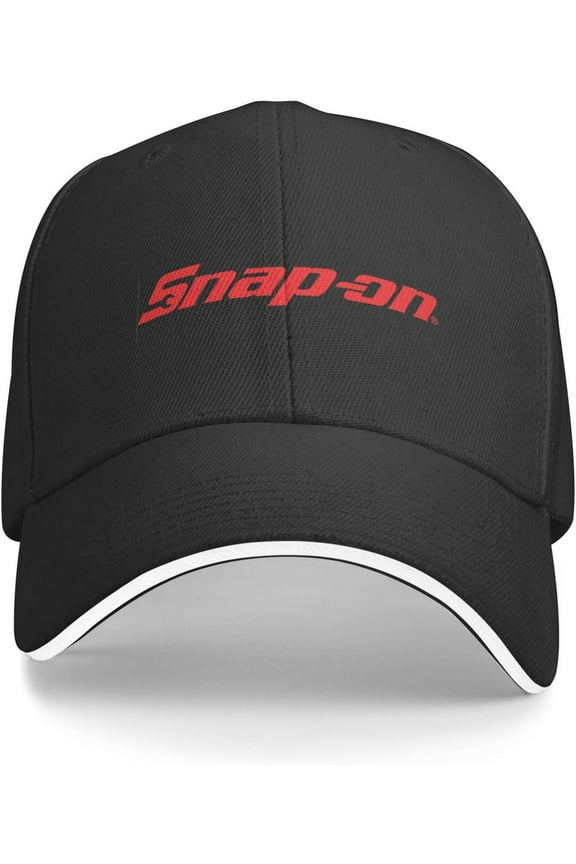 Snap-On Tools Black Sandwich Cap Unisex Classic Baseball Capunisex Adjustable Casquette Dad Hat Unisex