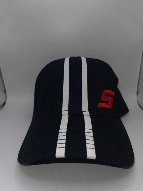 Tools Striped 3D S Logo Adjustable Baseball Cap, Black