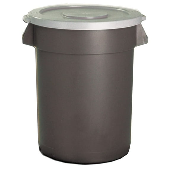 Snap-On Waste Container Lid For Huskee 32 Gallon Container - Gray