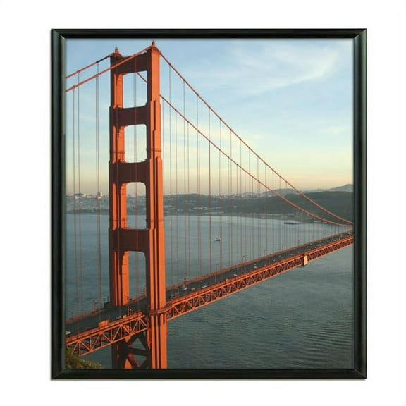 Snap Poster Frame, 24"x24" Poster Size, Aluminum, 1 Inch Profile, Mitered Corners, Black