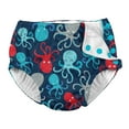 thumbnail image 1 of Snap Reusable Absorbent Swimsuit Diaper-Navy Octopus, 1 of 6