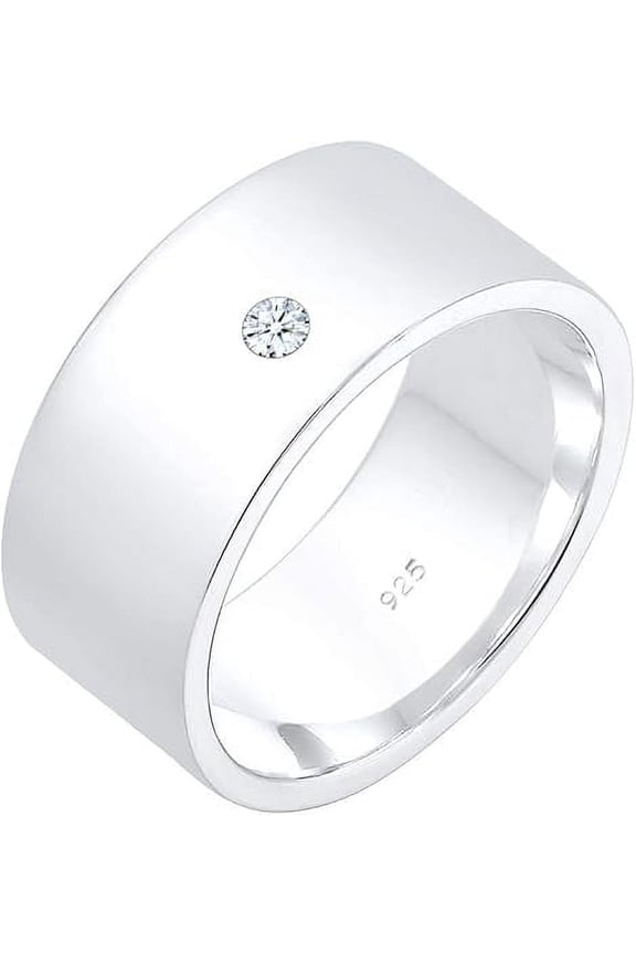 Snap Ring Love Classic Diamond (0.03 ct.) 925 Silver